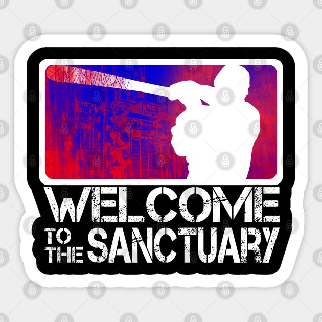 Welcome to the Sanctuary Sticker by Meca-artwork